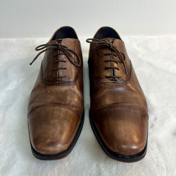 To Boot New York Adam Derrick Nico Brown Leather Oxford Shoes Men’s 12 Italy main image 5